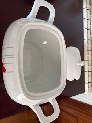 Sopera Erika Porcelana Flor Roja