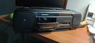 Radio cassette doble pletina con función de grabad