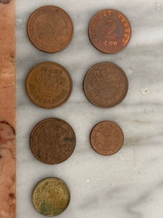 Lote de monedas antiguas