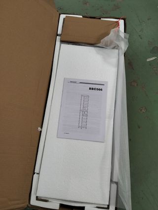 VASAGLE Armario de Baño Alto LED Blanco Nube 170cm