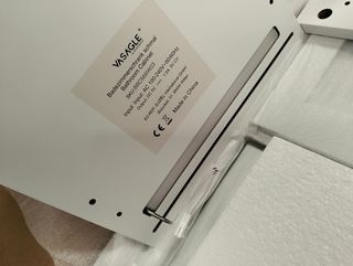 VASAGLE Armario de Baño Alto LED Blanco Nube 170cm