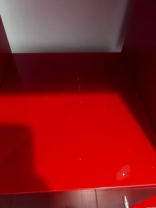 Estantería Kallax Ikea Roja con 3 Puertas