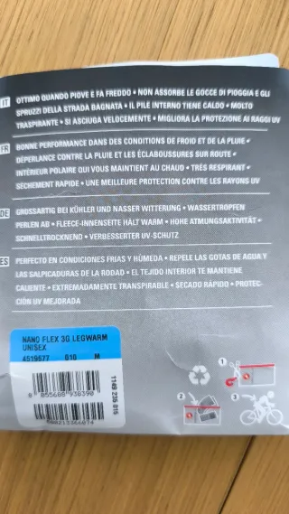 Perneras Castelli Nano Flex Talla M