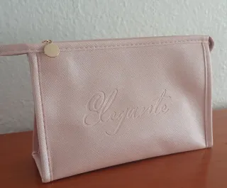 Neceser Elegante Rosa y Dorado