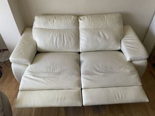 Sofá relax 2 plazas piel motorizado con USB