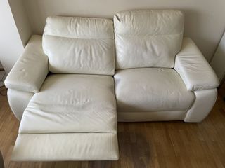 Sofá relax 2 plazas piel motorizado con USB