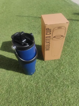 Termo de acero inoxidable azul Insulated