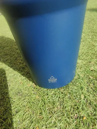 Termo de acero inoxidable azul Insulated