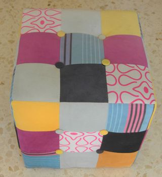 Puff con Diseño Patchwork