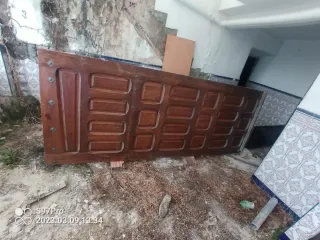 Puertas madera 1,35x2,85 (2 unidades)