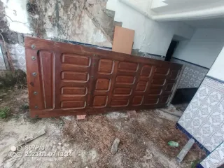 Puertas madera 1,35x2,85 (2 unidades)