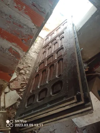 Puertas madera 1,35x2,85 (2 unidades)