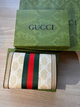 portafoglio gucci donna Ophidia in tessuto GG