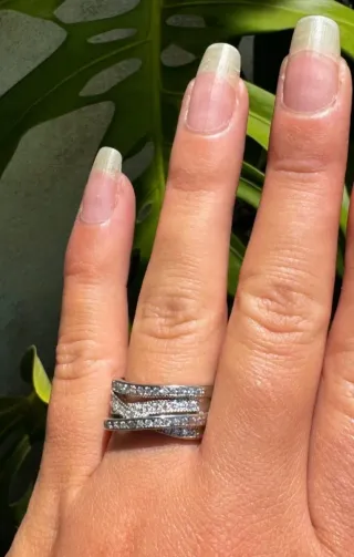 Anello zirconi argento 925