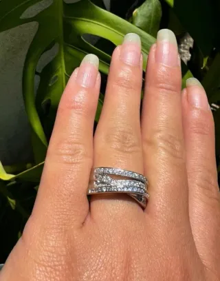 Anello zirconi argento 925