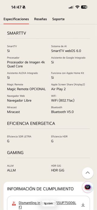 Tv lg 55 pulgadas led