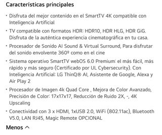 Tv lg 55 pulgadas led