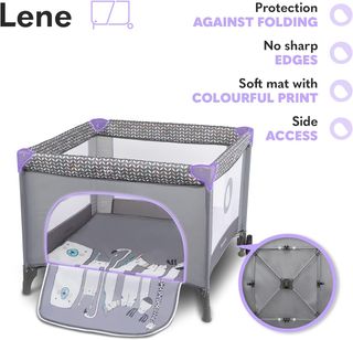 LIONELO BONNIE Parque Infantil Bebe hasta 15 kg, d