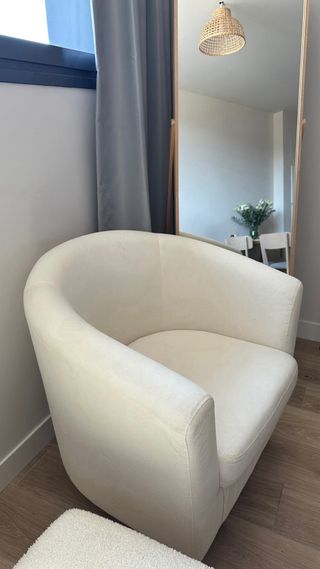 Sillón IKEA beige tela