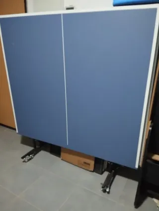 Mesa de ping pong azul