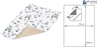 Medi Partners Manta para Bebe 75x100cm Mantas Reci