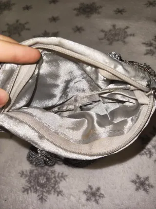 Bolso de fiesta plateado