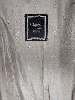 Gabardina Christian Dior Monsieur Vintage Beige