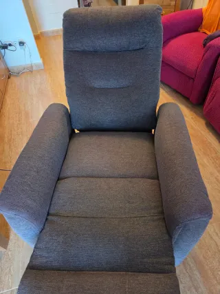 Sillón relax eléctrico gris elevable