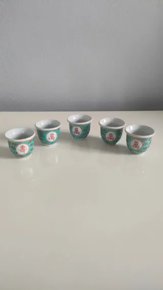 5 Bicchierini Cinesi Porcellana