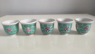5 Bicchierini Cinesi Porcellana