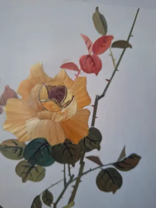 Cuadros Oriental Vintage Pájaros y Flores