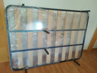 Somier metálico con láminas de madera 1,35*1,90