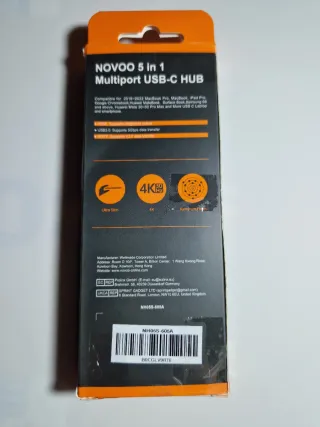 Hub USB-C Novoo 5 en 1 HDMI 4K