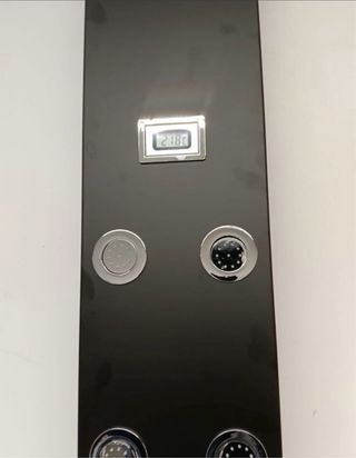 Panel Ducha Negro Termostático