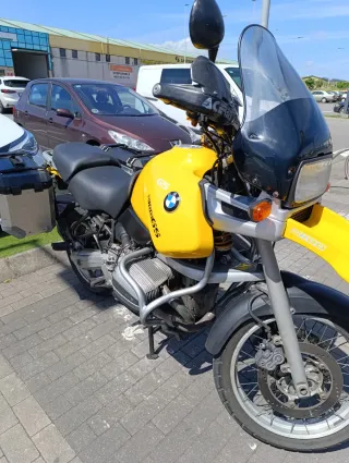 BMW R1100GS Amarilla y Plateada