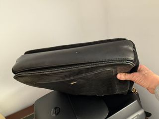 Bolso portaordenador piel negra