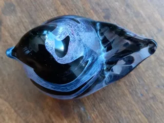 Uccellino Vetro Sommerso " Isle Sculptured Glass"