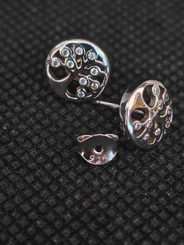 Pendientes plata 925 árbol de la vida051-04-00568