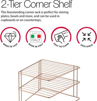 Metaltex PALIO COPPER - Rinconera 3 Niveles. Acaba