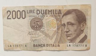 Banconota Lire 2000 Guglielmo Marconi