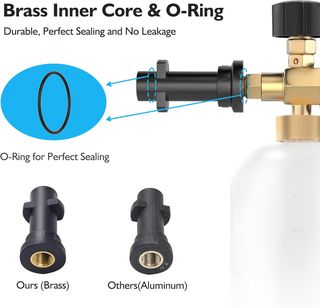 Alta presión con Espuma de Nieve, Ajustable cañón