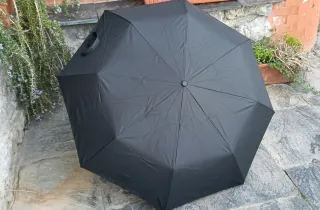 Paraguas plegable Vogue negro