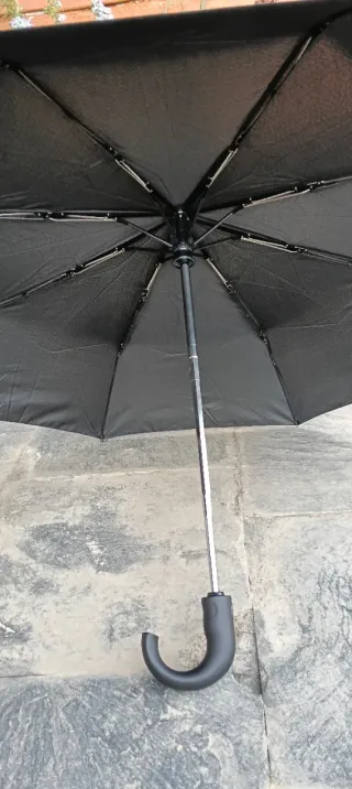 Paraguas plegable Vogue negro