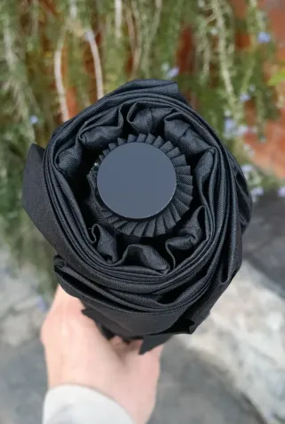 Paraguas plegable Vogue negro