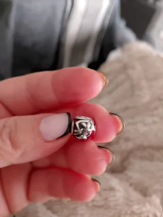 Charm Mulán Dragón Disney Rojo y Plata