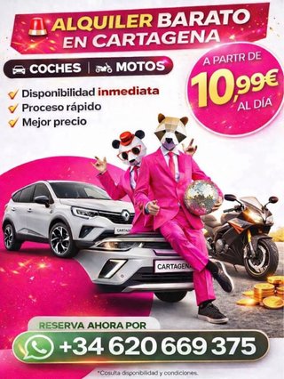 Alquilo coches y motocicletas 620-669-375 FIAT Pun