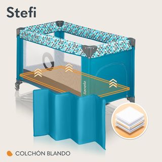 Lionelo Stefi Cuna de Viaje para Bebé Apertura Lat