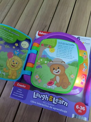Fisher-Price Ríe y Aprende Libro Interactivo