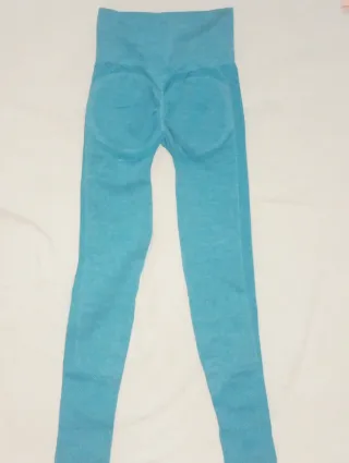 Mallas Push Up Mujer Azul T XS