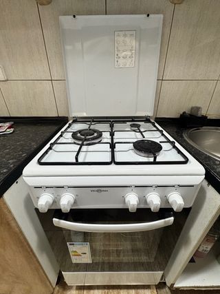 Cocina de gas Vitrokitchen blanca